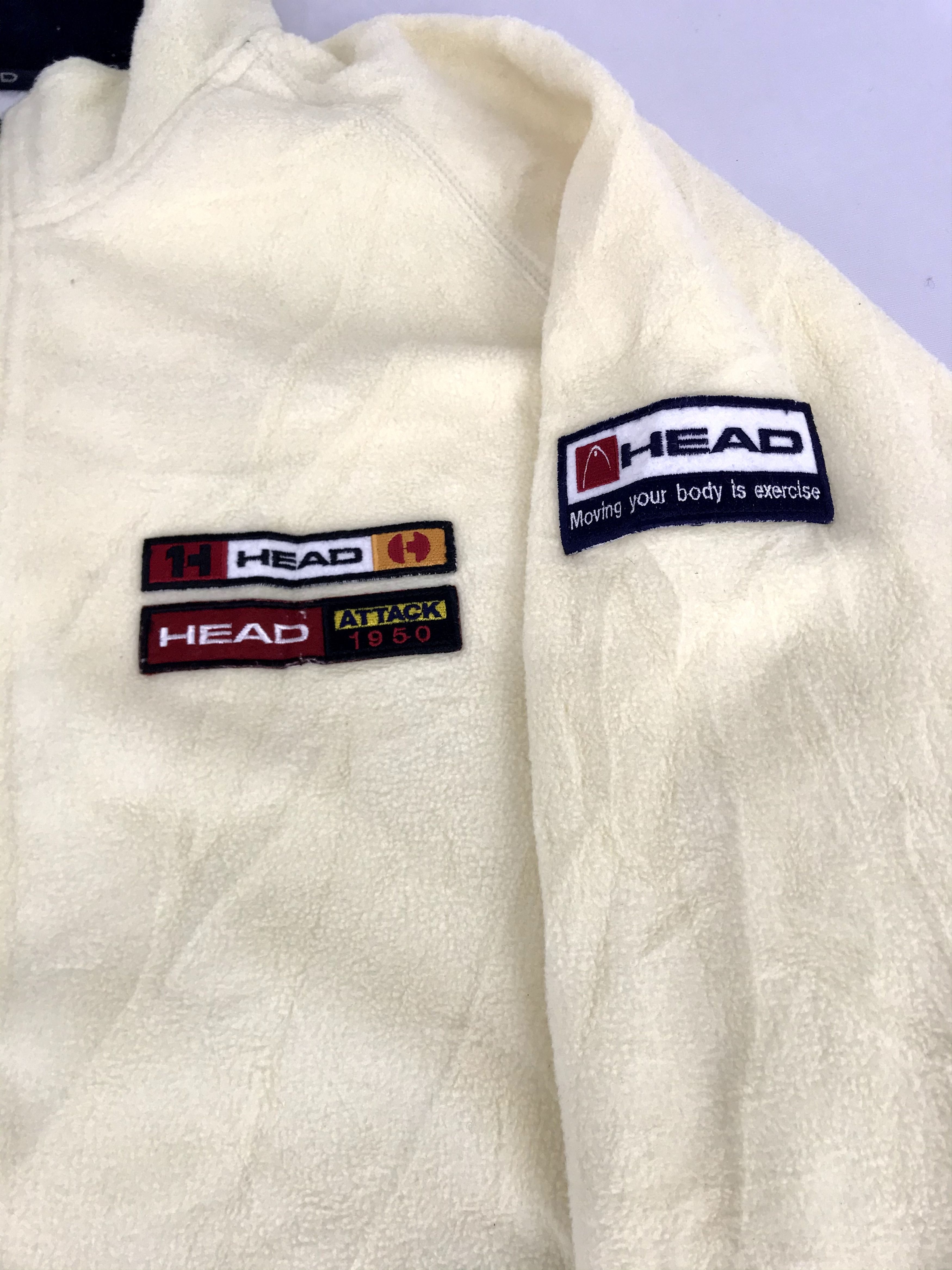 Vintage Vintage Head Fleece Pull Over Sweatshirt Jacket Streetwear Size US L / EU 52-54 / 3 - 9 Thumbnail