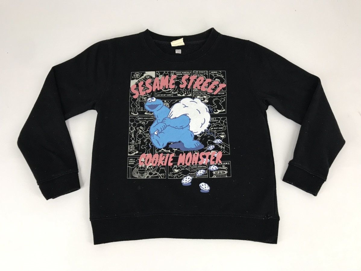 Vintage Vintage Sesame Street Cookie Master Sweatshirt Pull Over Size M / US 6-8 / IT 42-44 - 1 Thumbnail