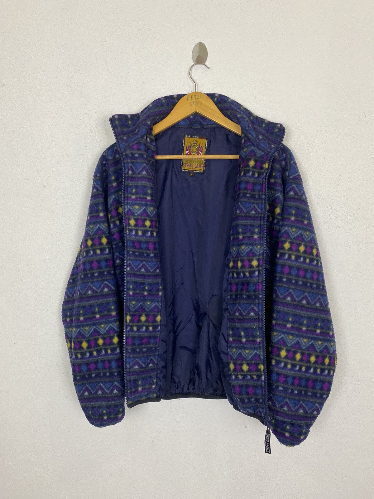Japanese Brand STREET GAME FLEECE JACKET NICE DESIGN Size US M / EU 48-50 / 2 - 6 Thumbnail