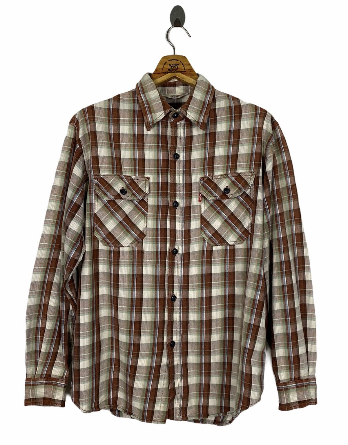 Levi's Vintage Levi’s Clothing Flannel Shirt Size US M / EU 48-50 / 2 - 1 Thumbnail