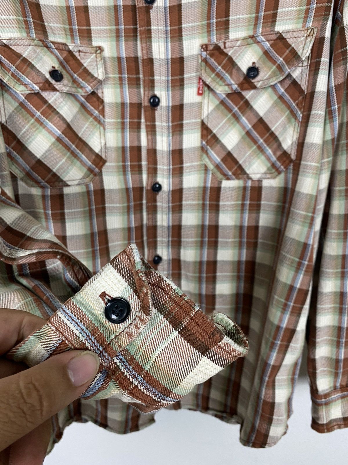 Levi's Vintage Levi’s Clothing Flannel Shirt Size US M / EU 48-50 / 2 - 5 Thumbnail