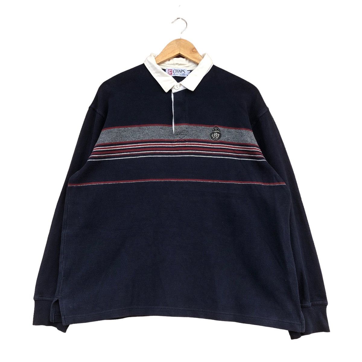 Chaps Ralph Lauren × Rugby Ralph Lauren Vintage y2k polo rugby chaps ralph lauren small logo Size US L / EU 52-54 / 3 - 1 Thumbnail