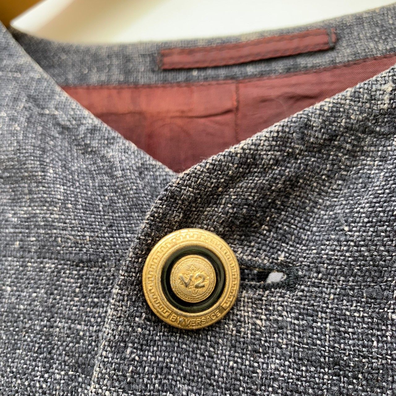 Versace × Versace Jeans Couture V2 by Versace Linen Jacket Size US L / EU 52-54 / 3 - 2 Thumbnail