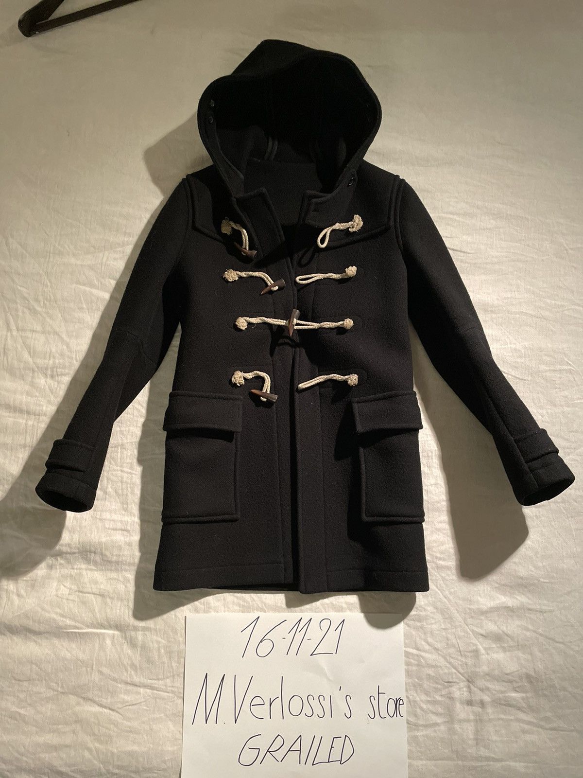 Balmain AW11 Black Hooded Duffel Coat sz. 50 Size US M / EU 48-50 / 2 - 1 Thumbnail