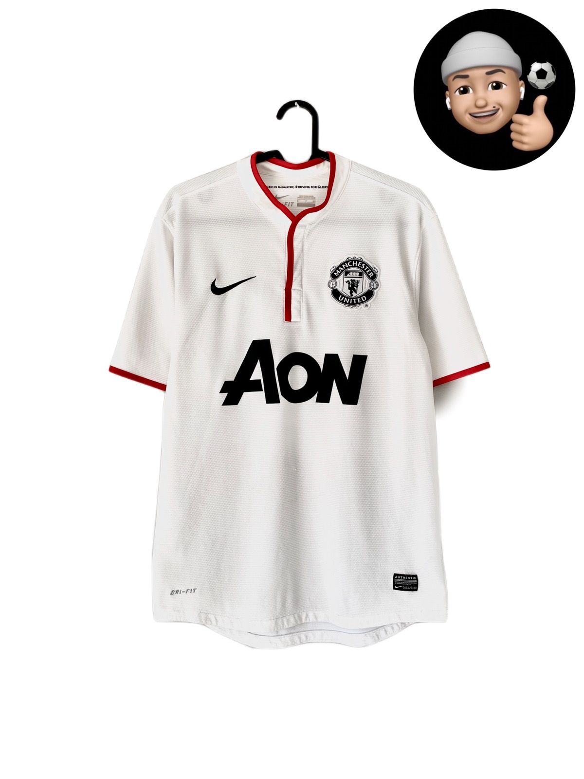 Pre-owned Manchester United X Nike 2012 Manchester United Nike Away Soccer Jersey In White