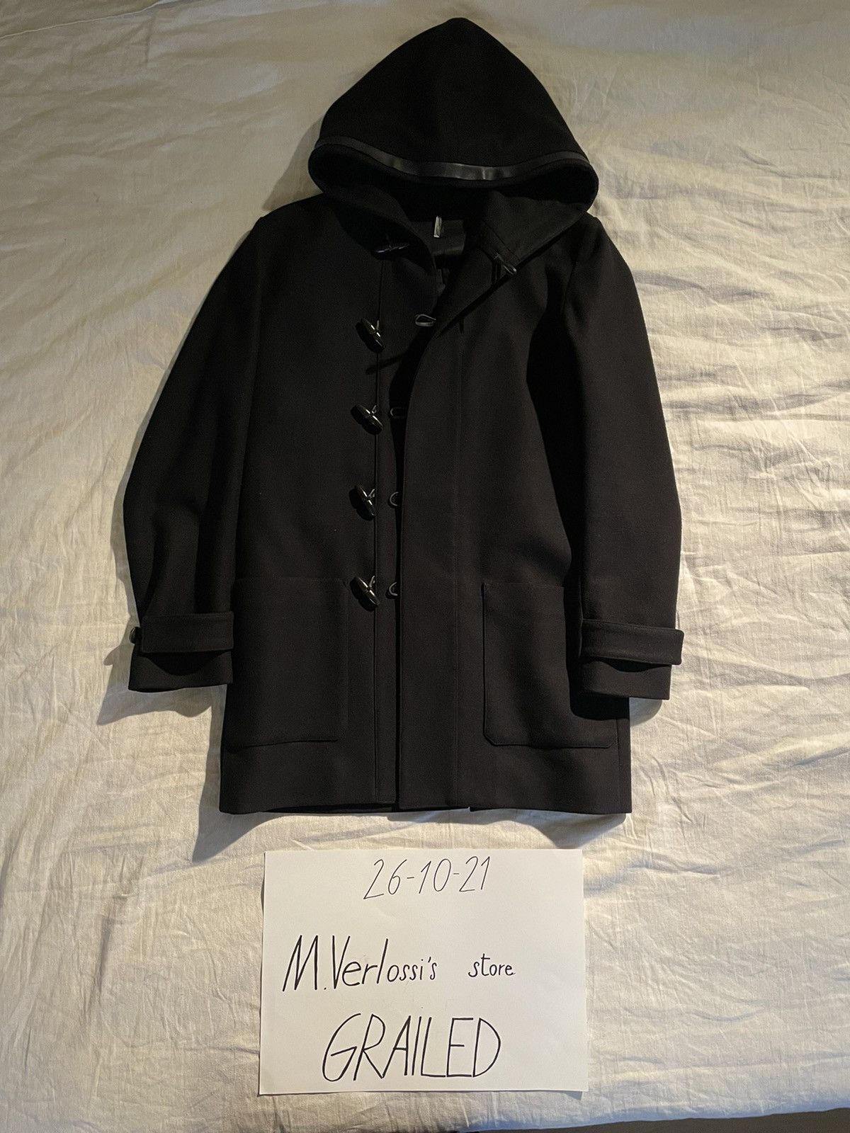 Dior × Kris Van Assche Dior Wool coat with toggle buttons Size US M / EU 48-50 / 2 - 3 Thumbnail