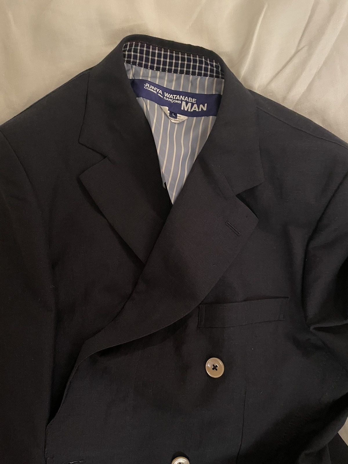 Comme des Garcons × Junya Watanabe Junya watanabe commes des garçons wool linen sport blazer Size 42L - 2 Thumbnail