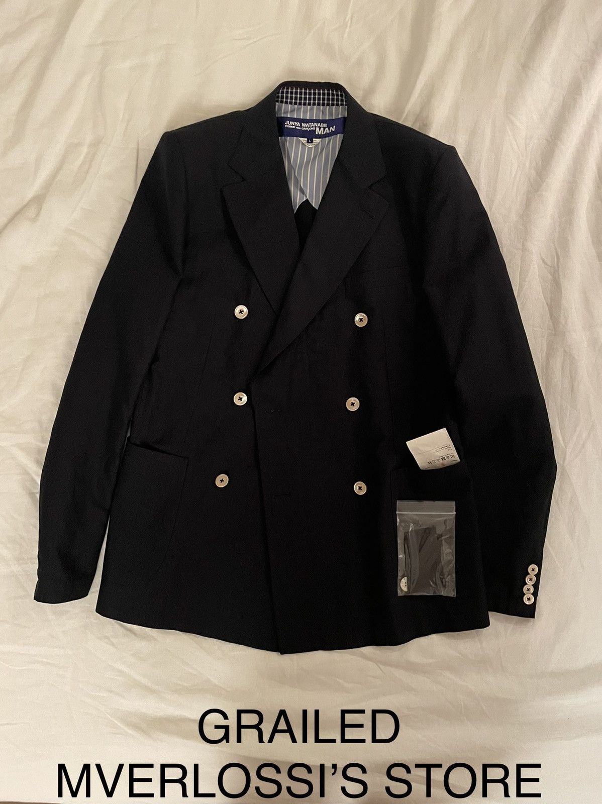 Comme des Garcons × Junya Watanabe Junya watanabe commes des garçons wool linen sport blazer Size 42L - 1 Thumbnail