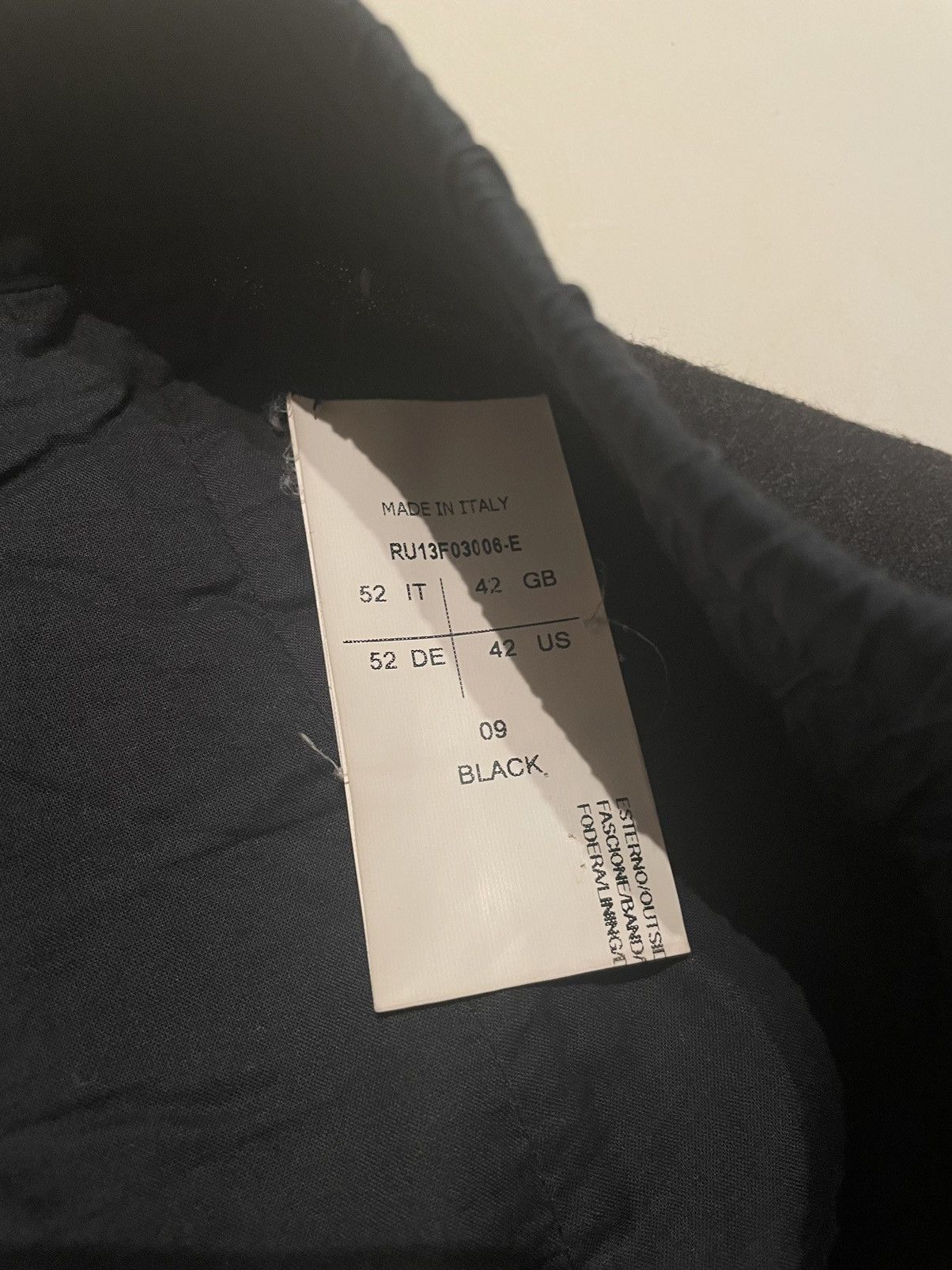Rick Owens Rick Owens PLINTH FW13 Cropped wool pants Size US 42 / EU 58 - 6 Thumbnail