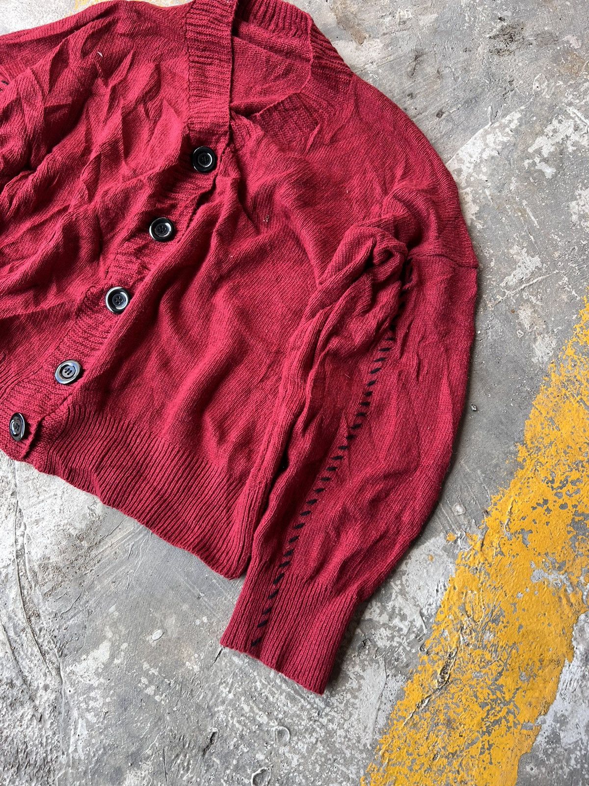 Vintage Vintage Junoah Red cardigan Size US L / EU 52-54 / 3 - 2 Thumbnail
