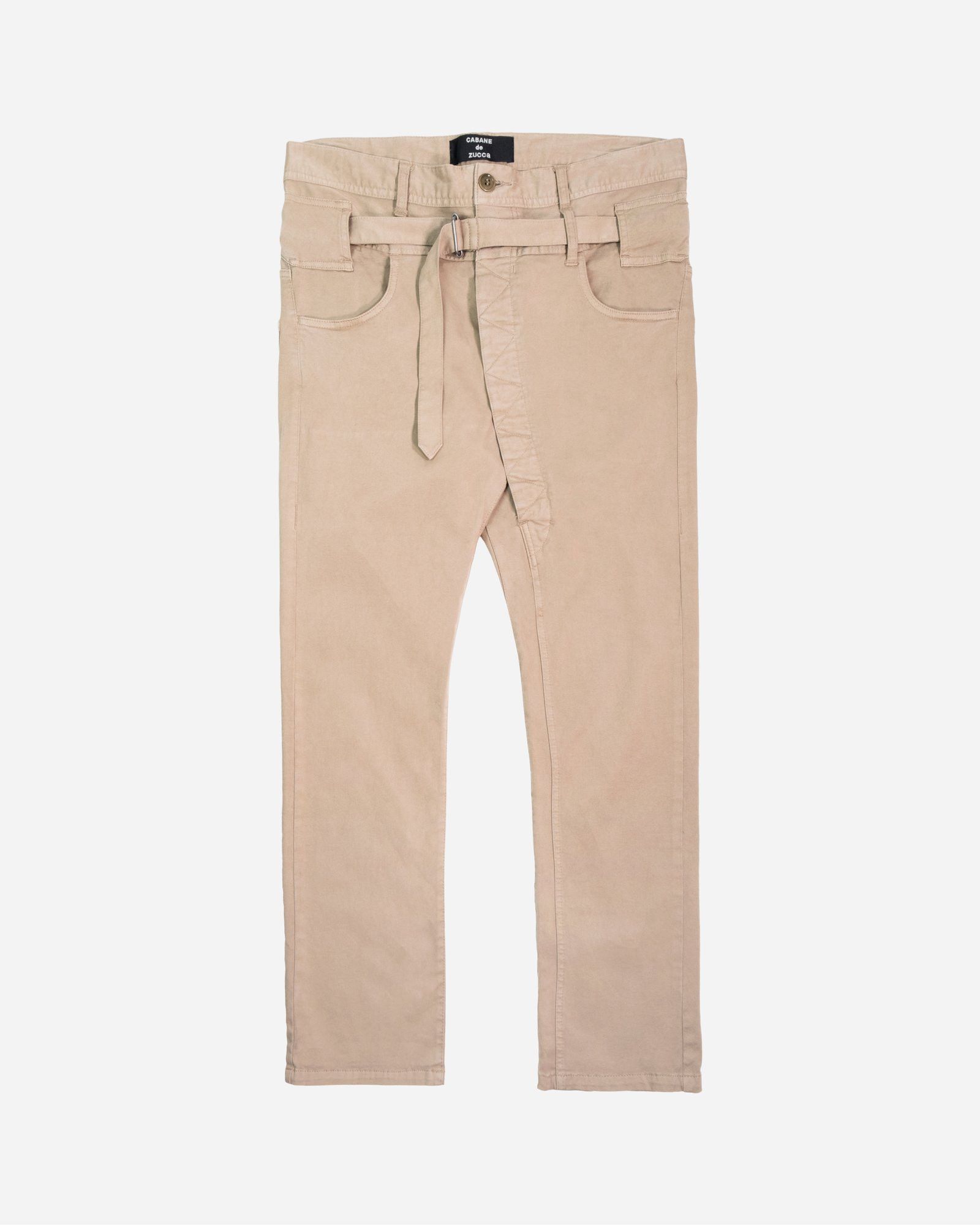 CABANE de ZUCCa Zucca Belted Banana Fly Trousers - 00's Size US 32 / EU 48 - 1 Thumbnail