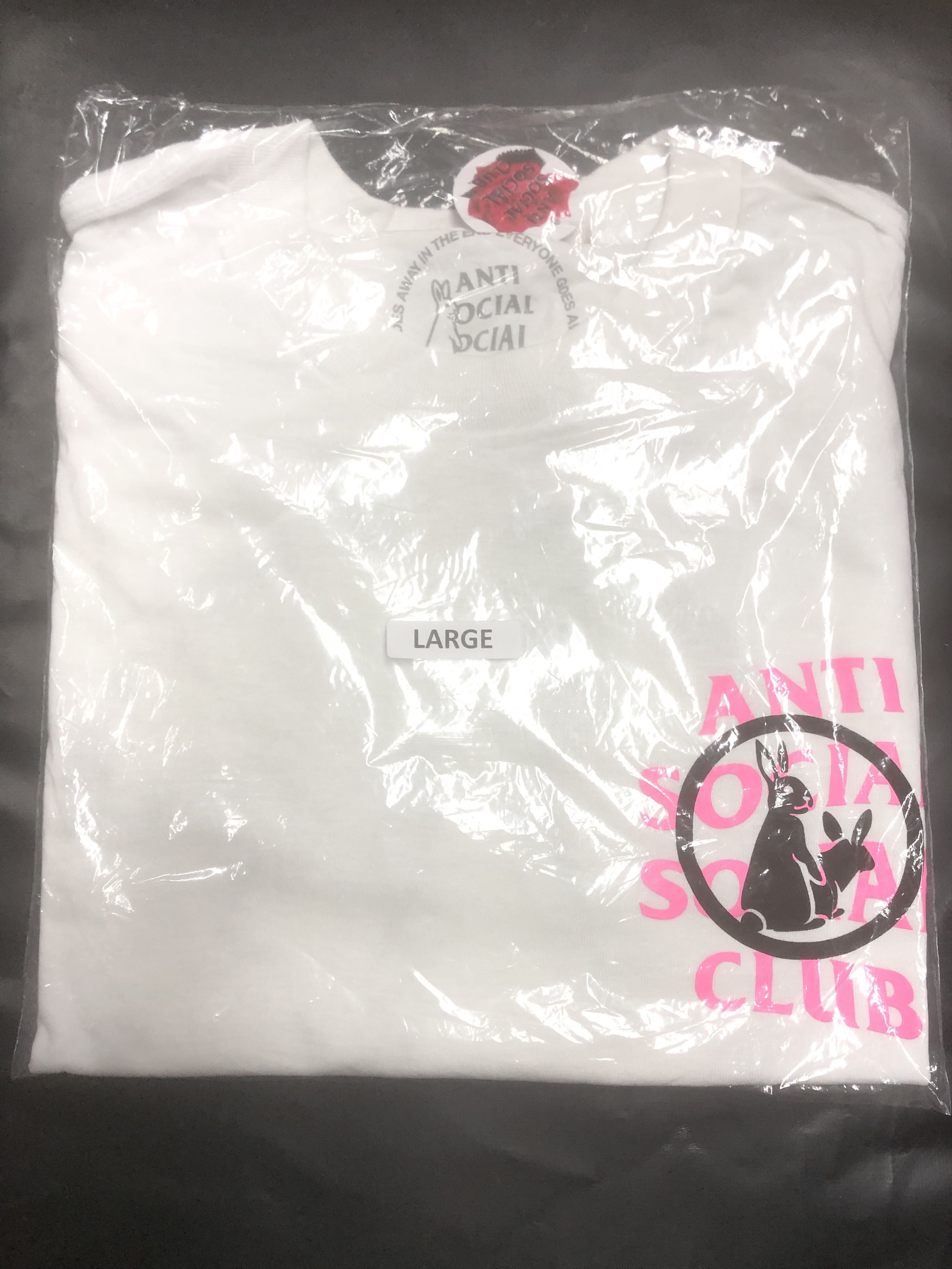 Anti Social Social Club × FR2 DS Pink ASSC x FR2 Intercontinental White Tee BPAE KITH FOG Size US L / EU 52-54 / 3 - 2 Thumbnail