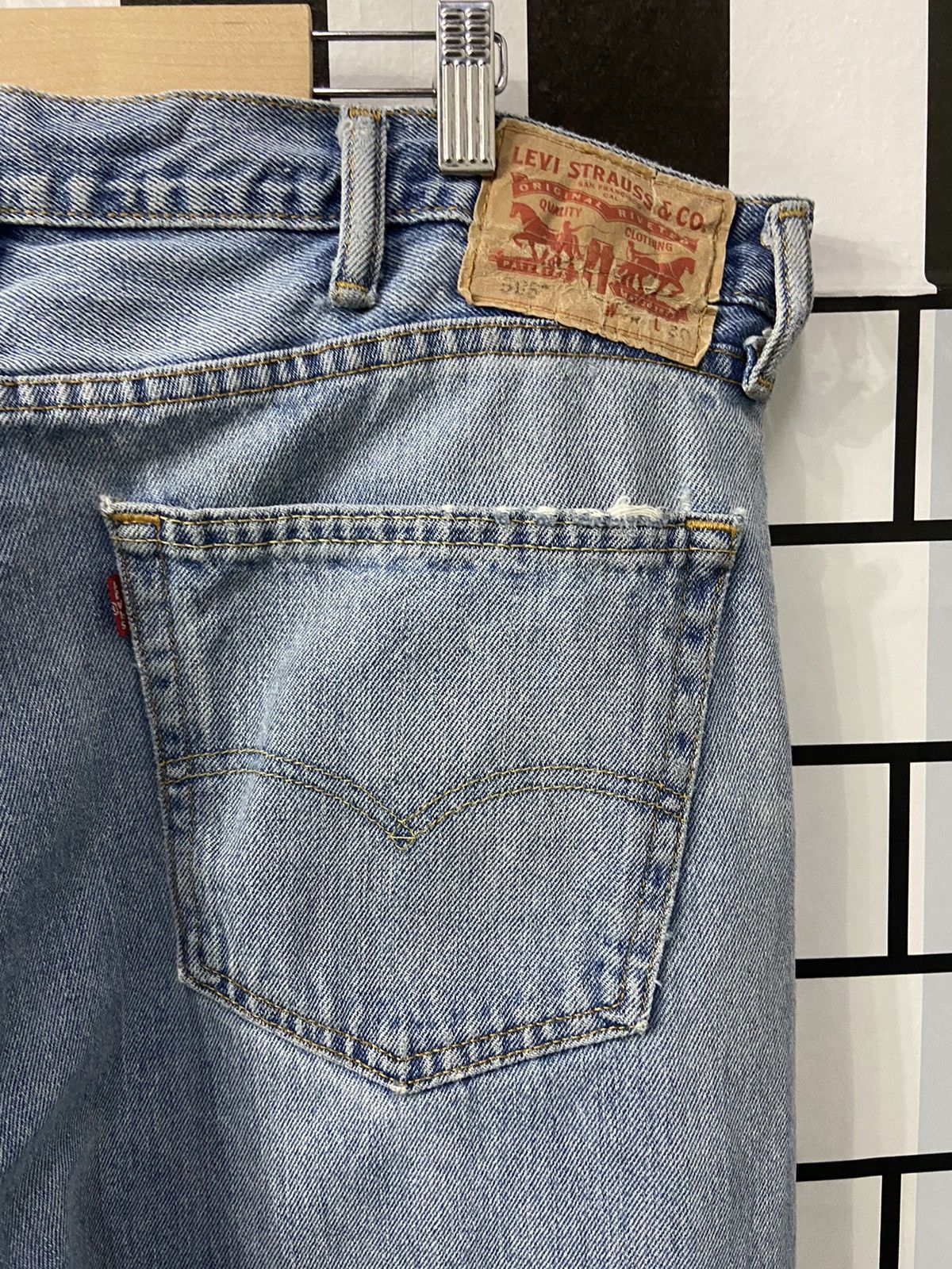 Levi's Vintage Levi’s 505 Light Wash Distressed Denim Pants Size US 38 / EU 54 - 17 Thumbnail