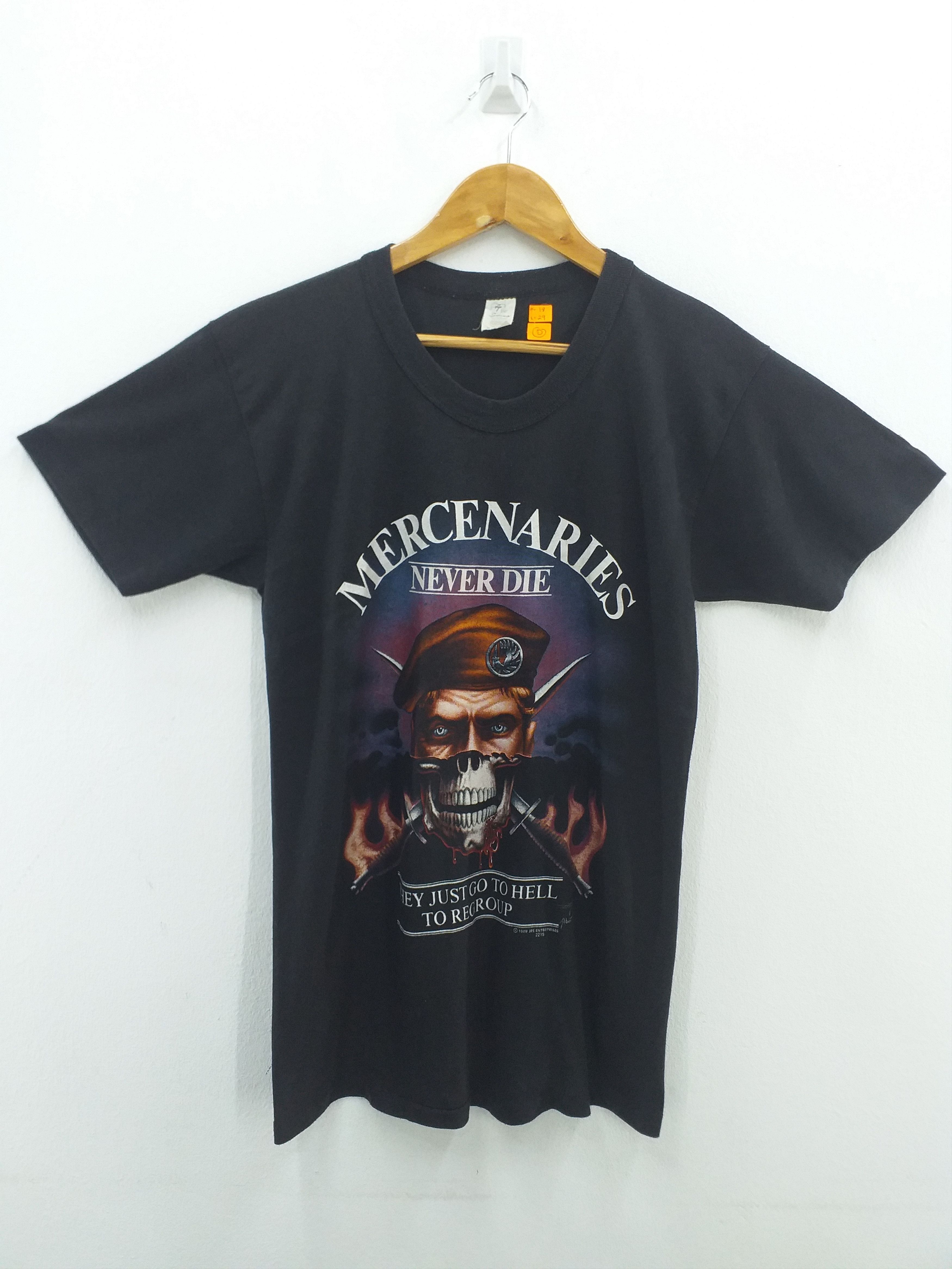 Vintage Vintage 1988 Mercenaries Never Die Tee -D004 | Grailed