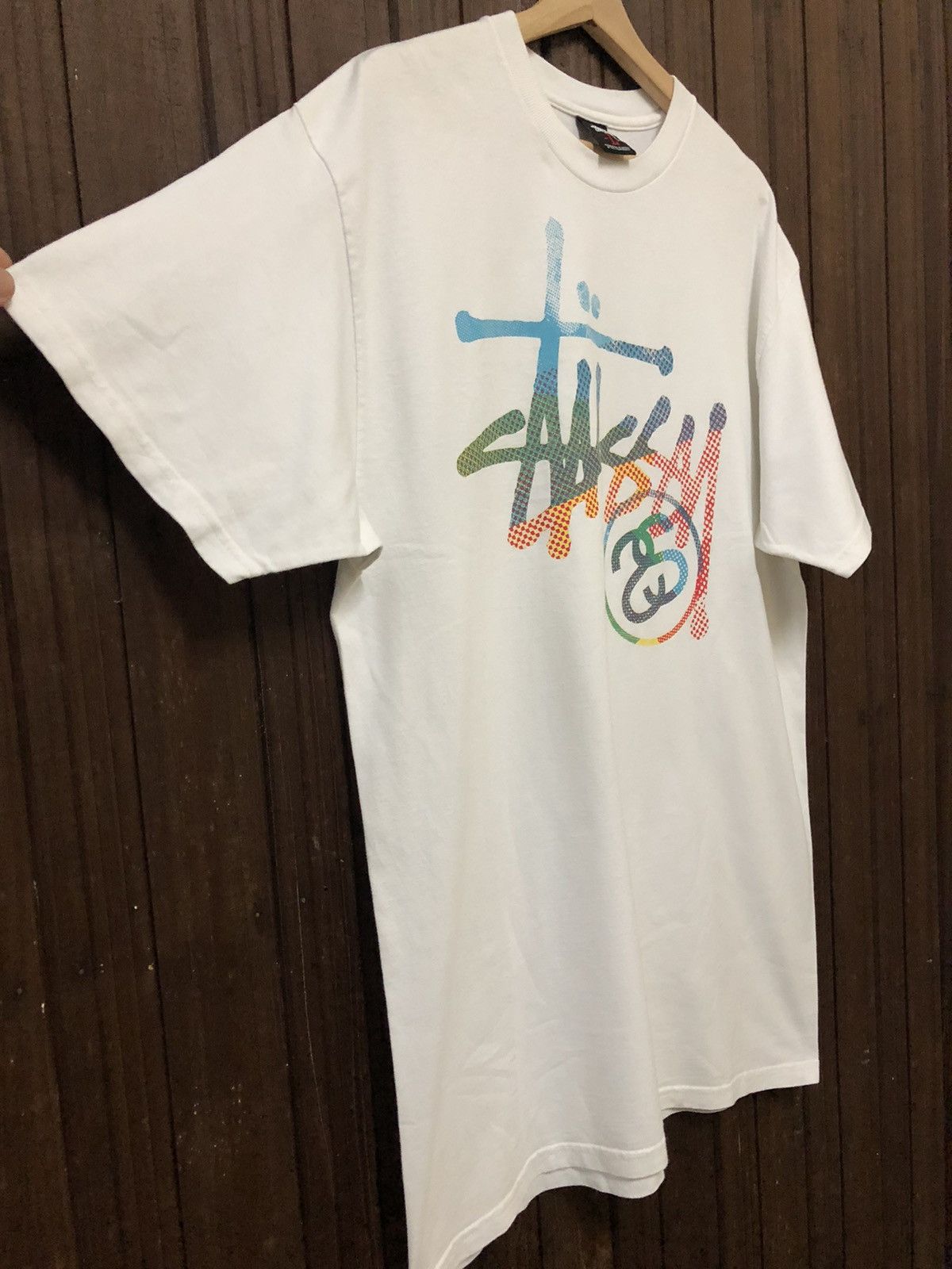 Stussy × Vintage Vintage Stussy Big Logo Multicolour Nice Rare T Shirt Size US L / EU 52-54 / 3 - 5 Thumbnail