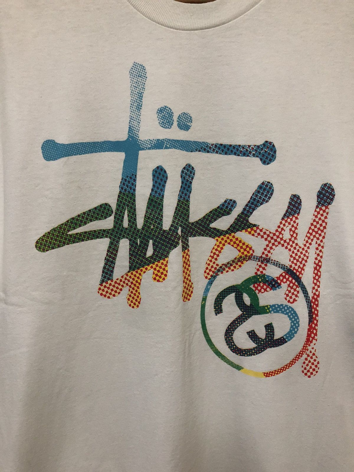 Stussy × Vintage Vintage Stussy Big Logo Multicolour Nice Rare T Shirt Size US L / EU 52-54 / 3 - 2 Thumbnail