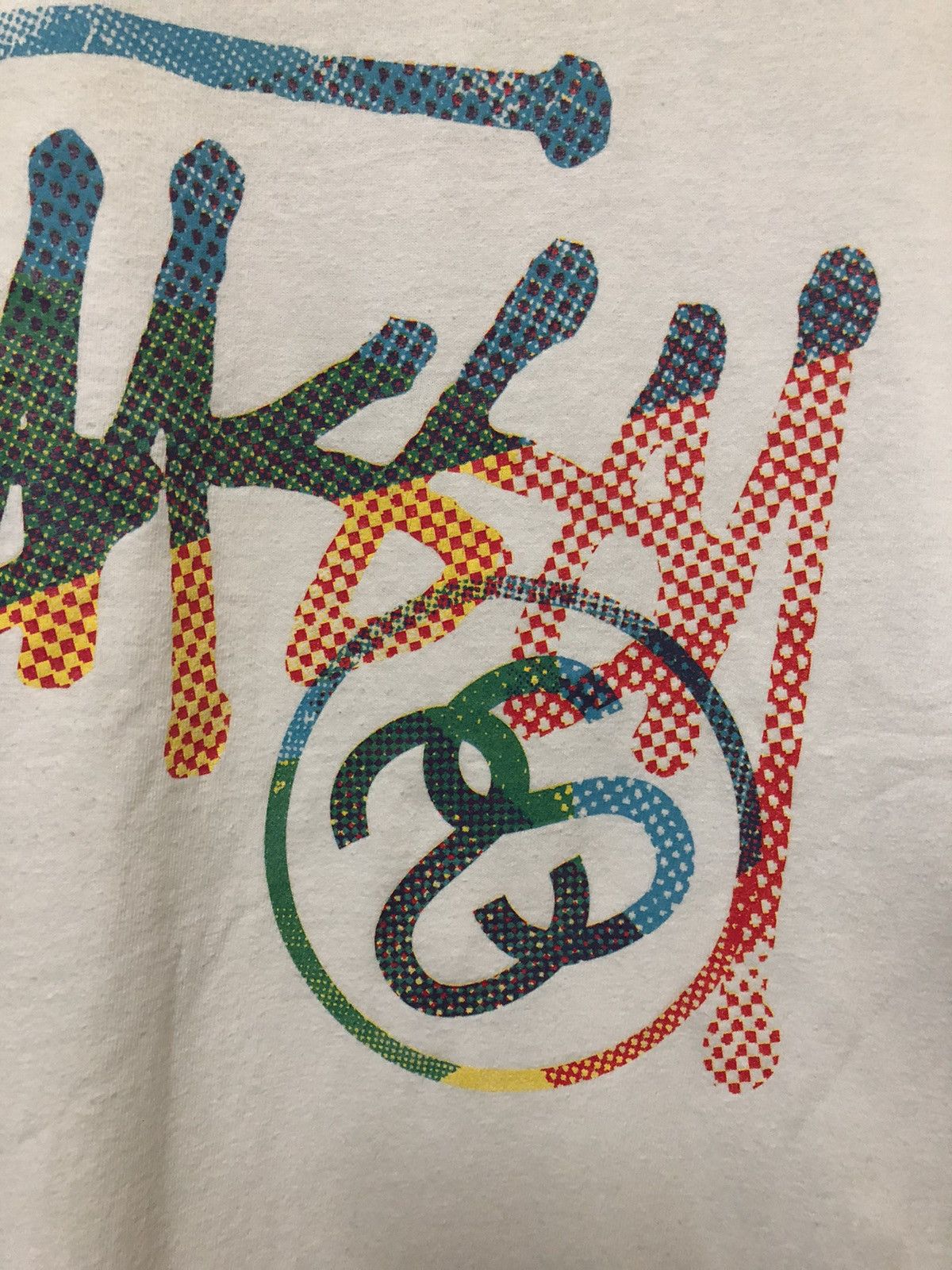 Stussy × Vintage Vintage Stussy Big Logo Multicolour Nice Rare T Shirt Size US L / EU 52-54 / 3 - 4 Thumbnail
