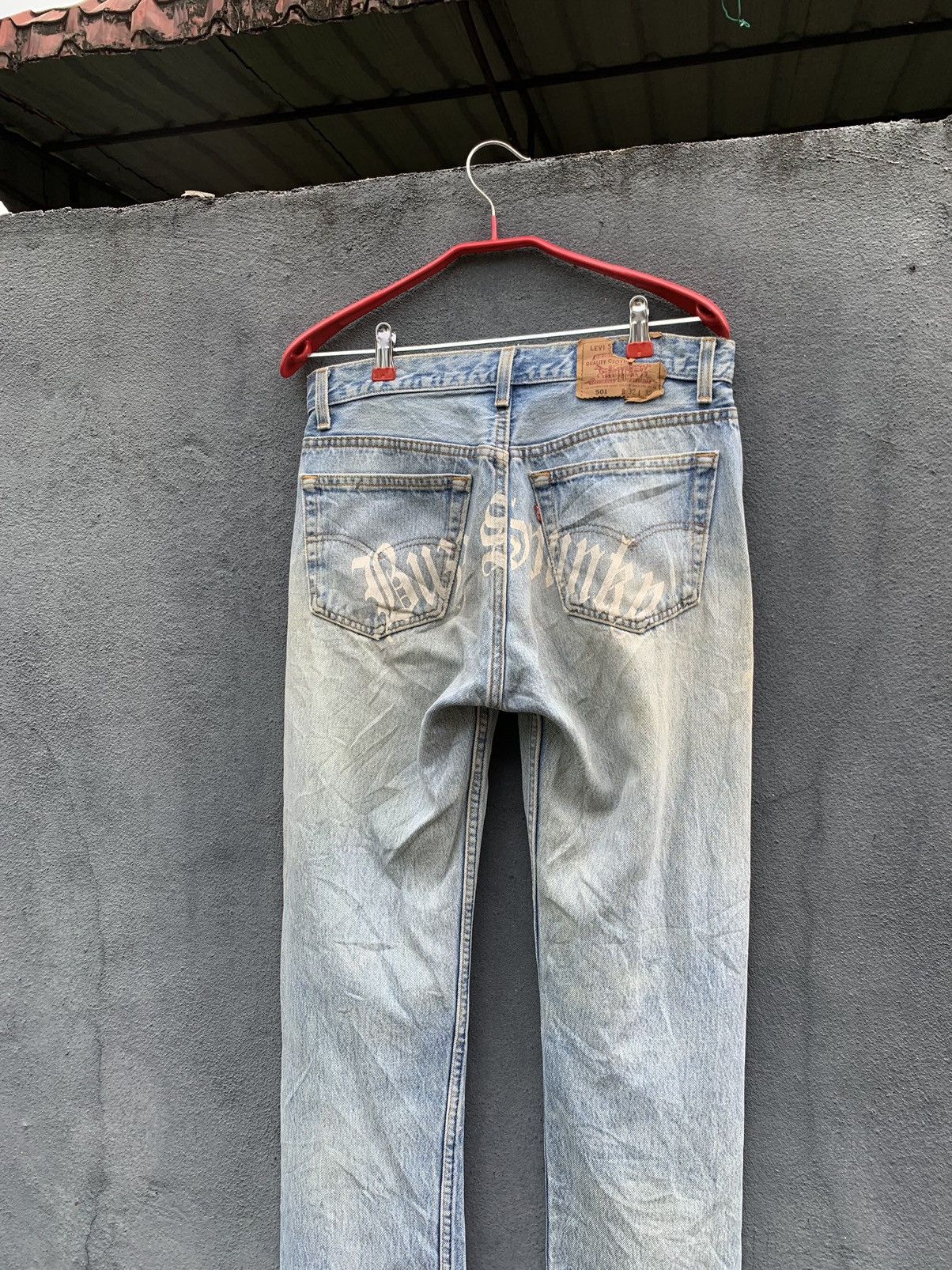 Levi's **rare**Vintage Levis 501 X BUZZ SPUNKY Distressed Denim Size US 32 / EU 48 - 2 Thumbnail