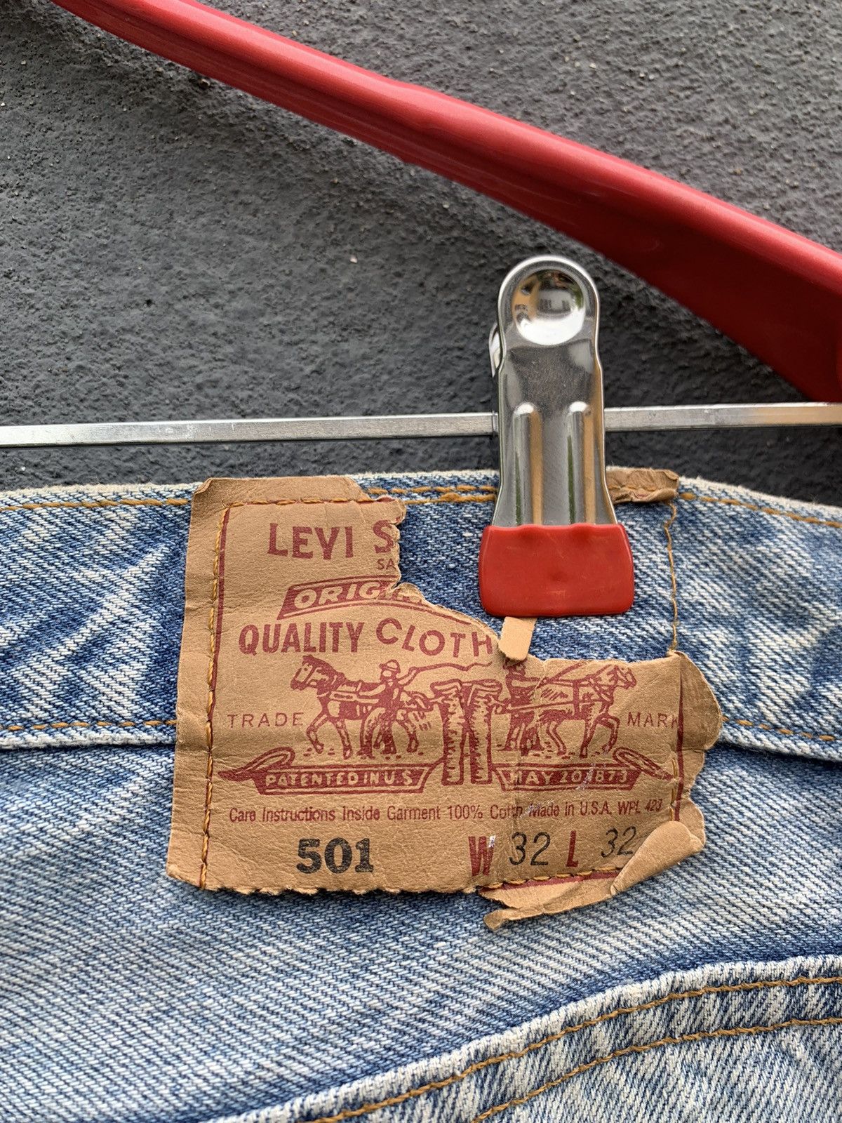 Levi's **rare**Vintage Levis 501 X BUZZ SPUNKY Distressed Denim Size US 32 / EU 48 - 14 Thumbnail