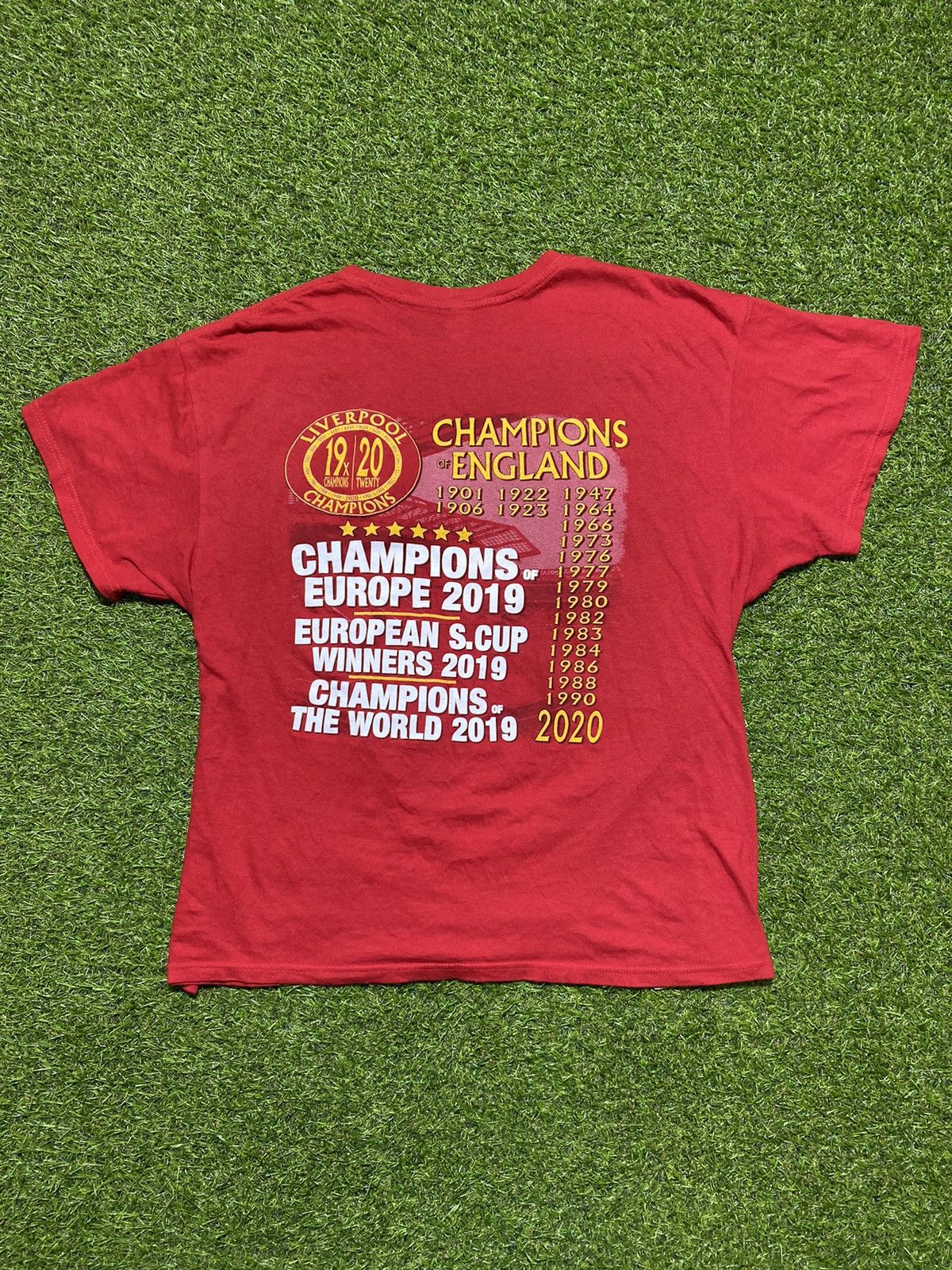 Vintage Vintage Liverpool tee Champions of England football size XL Size US XL / EU 56 / 4 - 3 Thumbnail