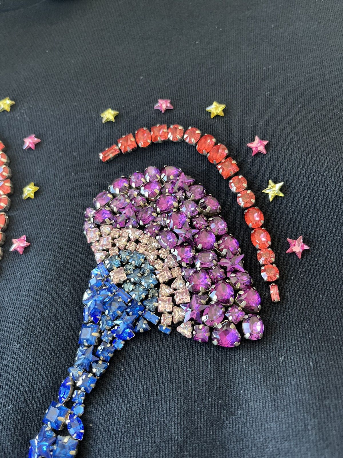 Celine × Hedi Slimane Rare Super Runway Celine Hedi Mushroom Diamond Jewel Hoodie Size US XL / EU 56 / 4 - 6 Thumbnail