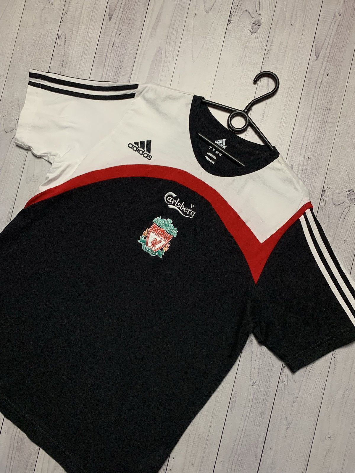 Adidas × Vintage Vintage adidas soccer tee Liverpool size L rare Size US L / EU 52-54 / 3 - 2 Thumbnail