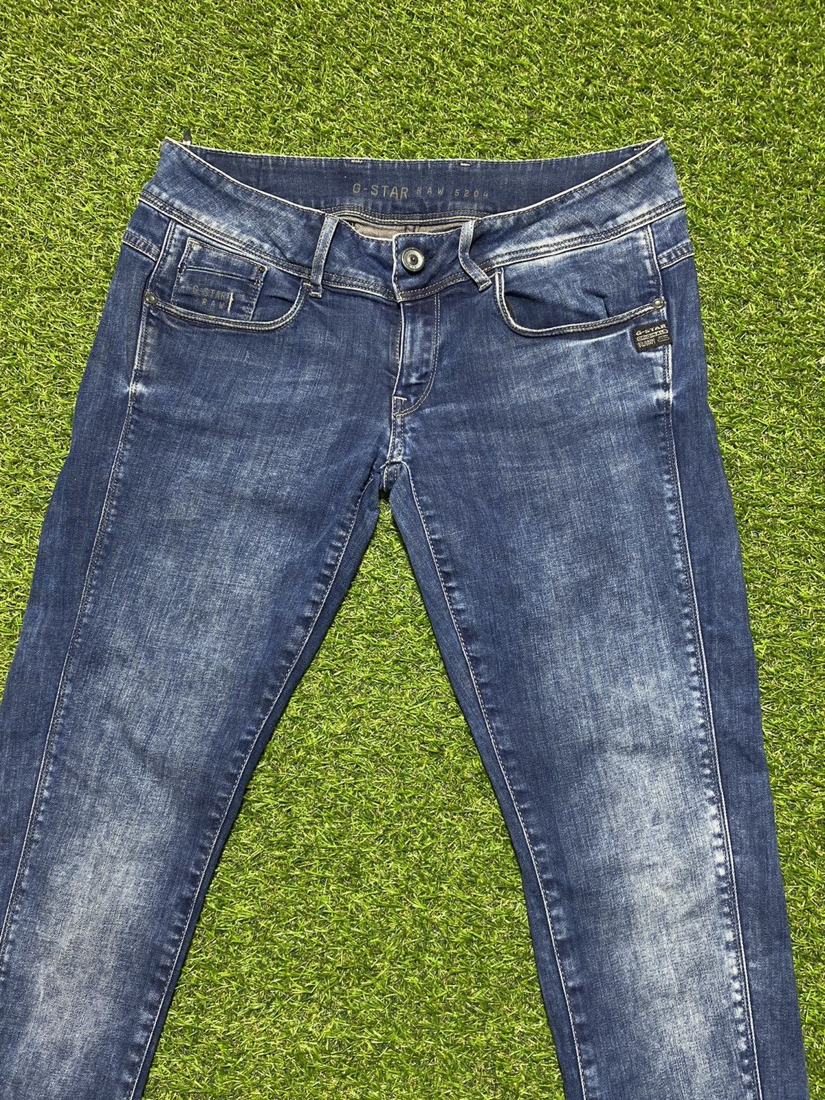 G-Star × Vintage Vintage G star raw denim faded jeans streetwear size 31x34 Size 31" - 4 Thumbnail
