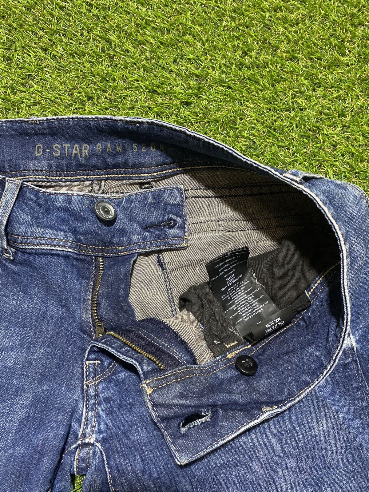 G-Star × Vintage Vintage G star raw denim faded jeans streetwear size 31x34 Size 31" - 5 Thumbnail