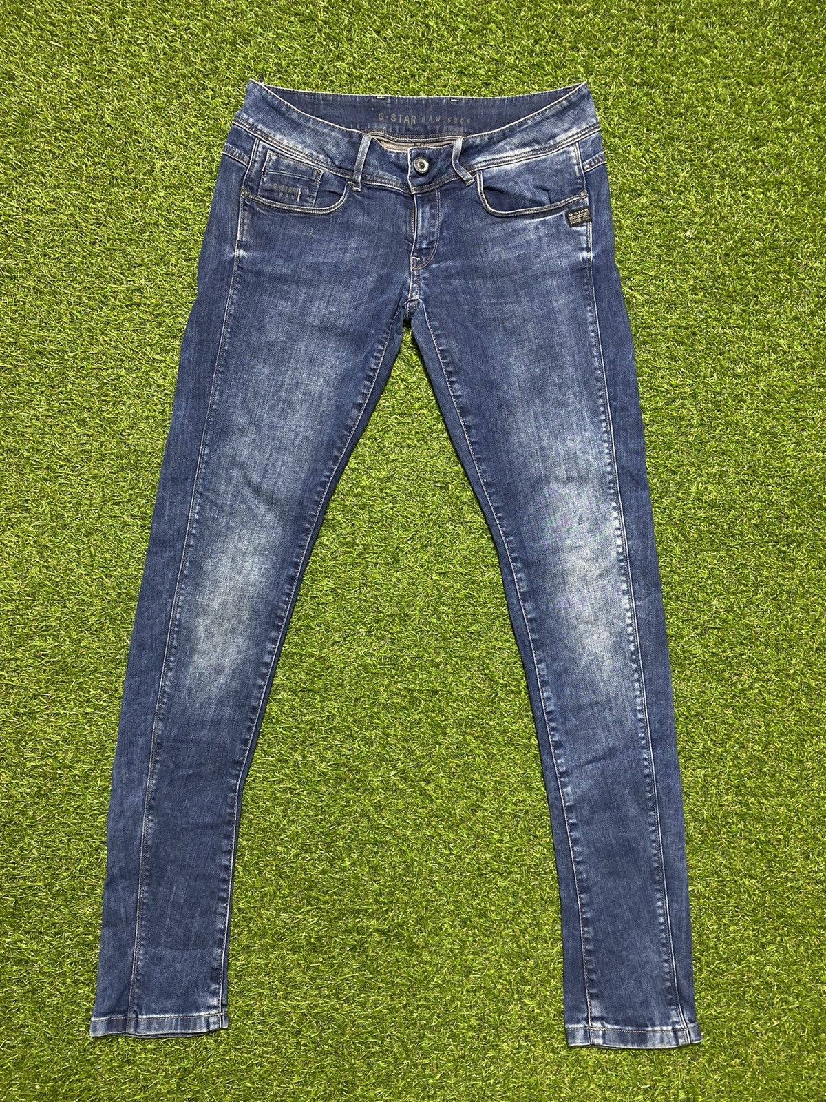 G-Star × Vintage Vintage G star raw denim faded jeans streetwear size 31x34 Size 31" - 3 Thumbnail