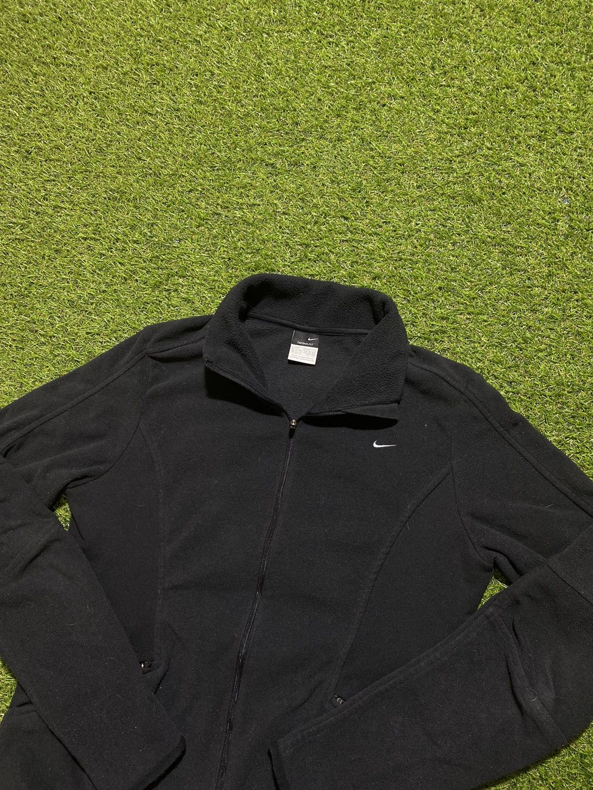 Nike Vintage 90s Nike fleece zip hoodie small swoosh size L Size L / US 10 / IT 46 - 1 Thumbnail