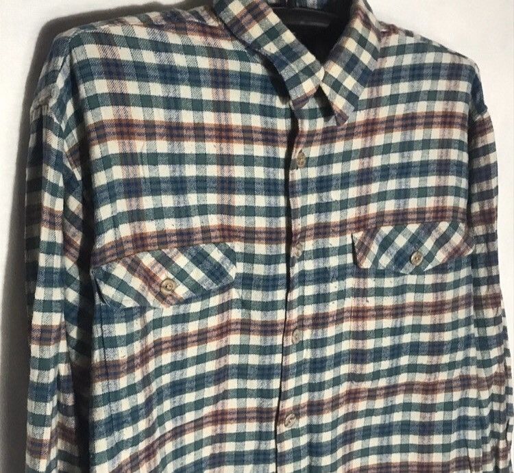 Flannel Vintage 90s flannel shirt Travis Scott style size XL Size US XL / EU 56 / 4 - 2 Thumbnail