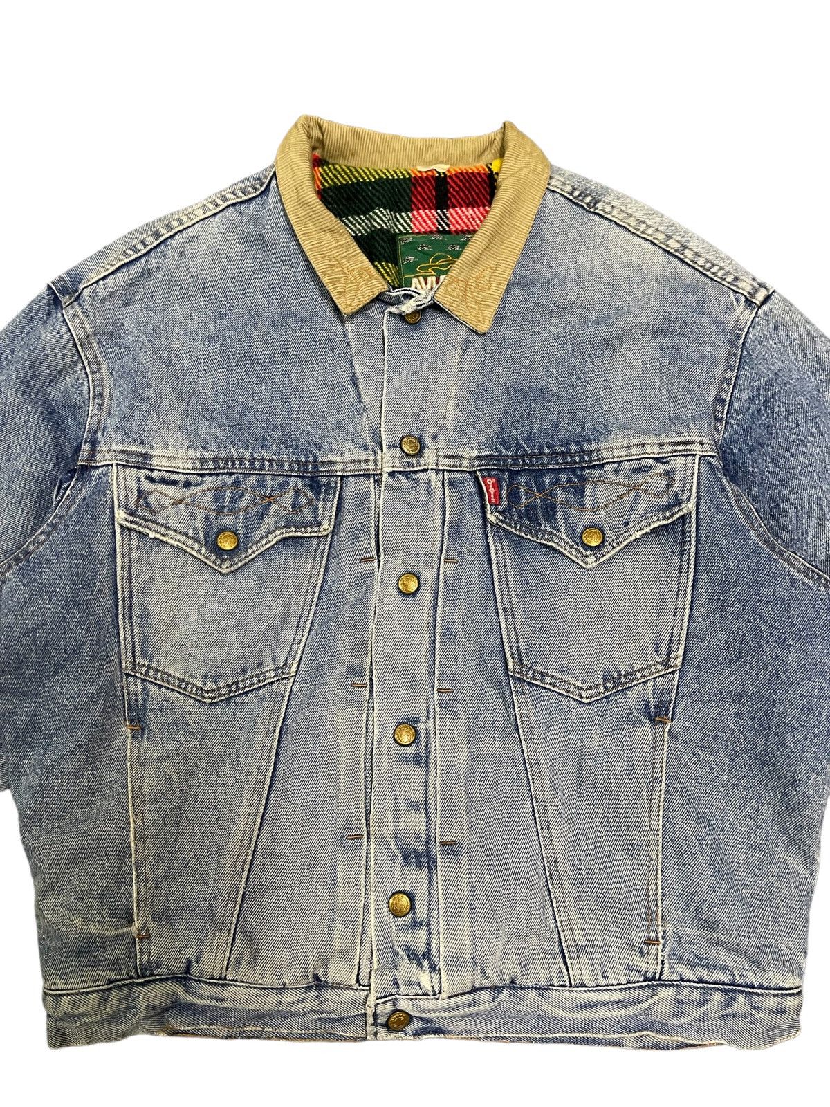 Aviatic Vintage Aviatic Italy Blanket Lined Denim Jacket Size US L / EU 52-54 / 3 - 5 Thumbnail