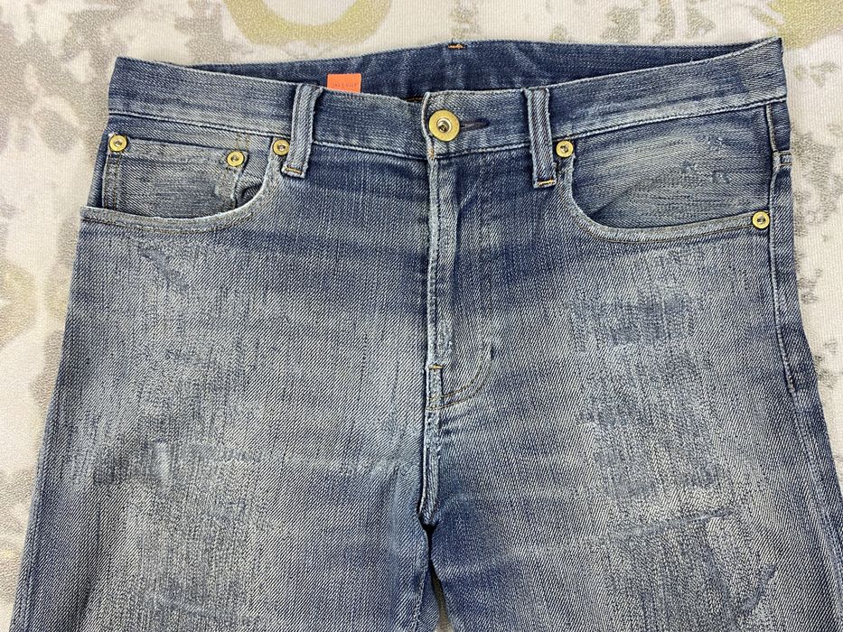 Vintage Distressed Blue Vintage Back Number Jeans 34x31.5 - JN3648 ...