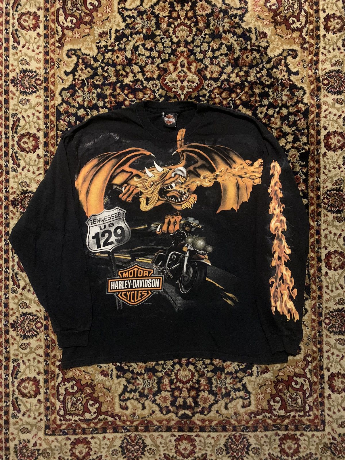 Vintage Vintage Harley Davidson Dragon Tee Grailed 3741