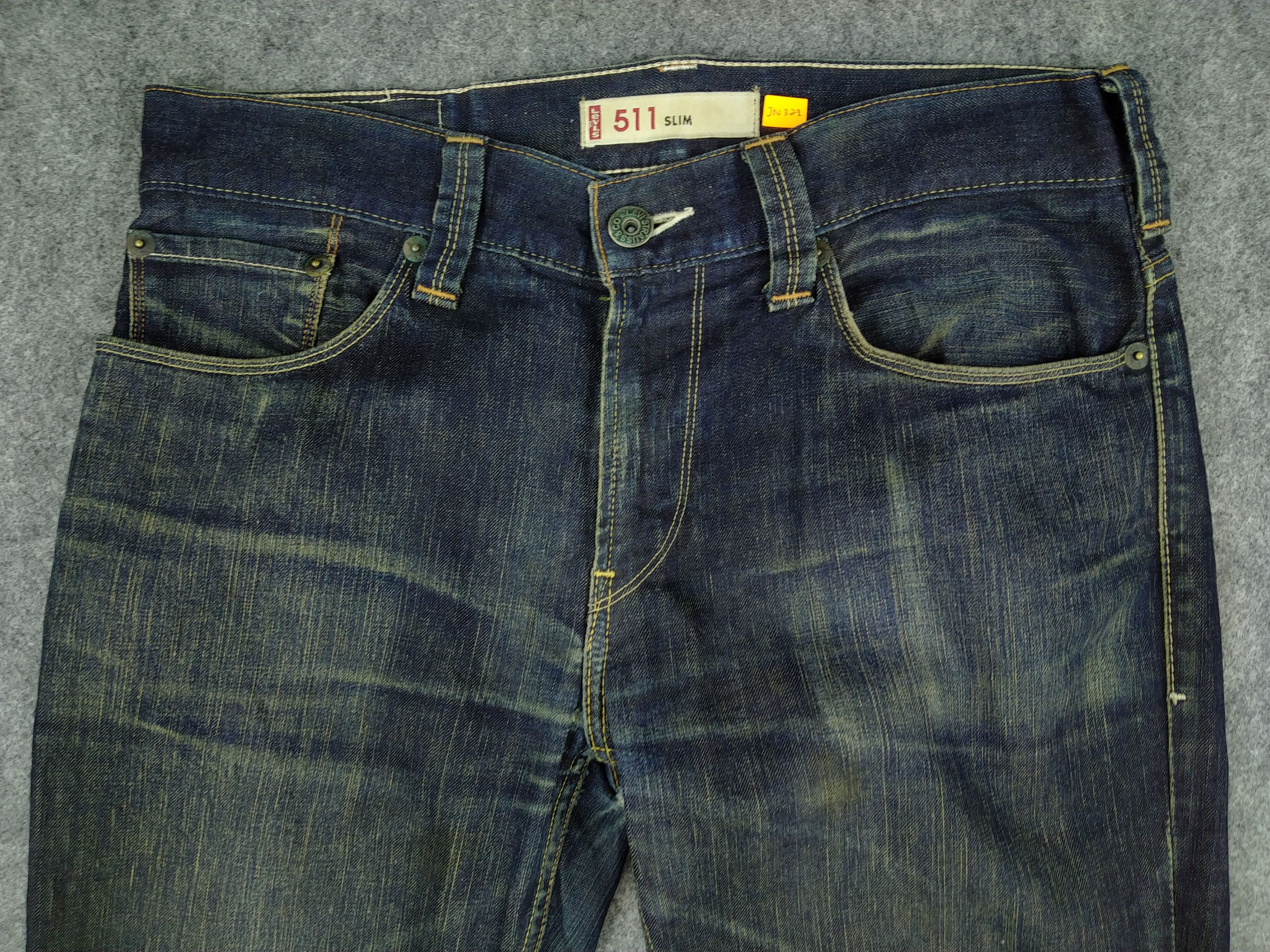Levi's Dark Blue Levi's 511 Slim 35x31 Denim -JN322 Size US 35 - 3 Thumbnail