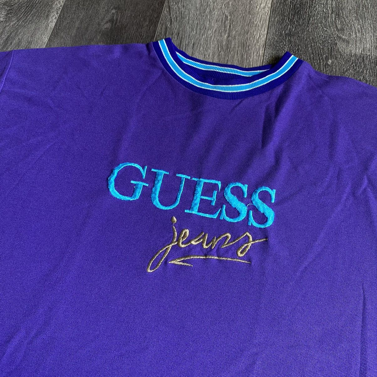 Guess Vintage 1990s Guess Jeans Original Embroidery Ringer T Shirt Size US XL / EU 56 / 4 - 2 Thumbnail
