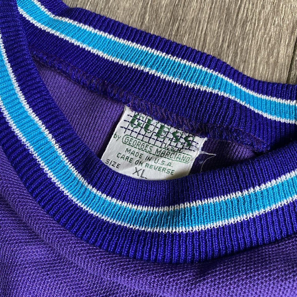 Guess Vintage 1990s Guess Jeans Original Embroidery Ringer T Shirt Size US XL / EU 56 / 4 - 4 Thumbnail