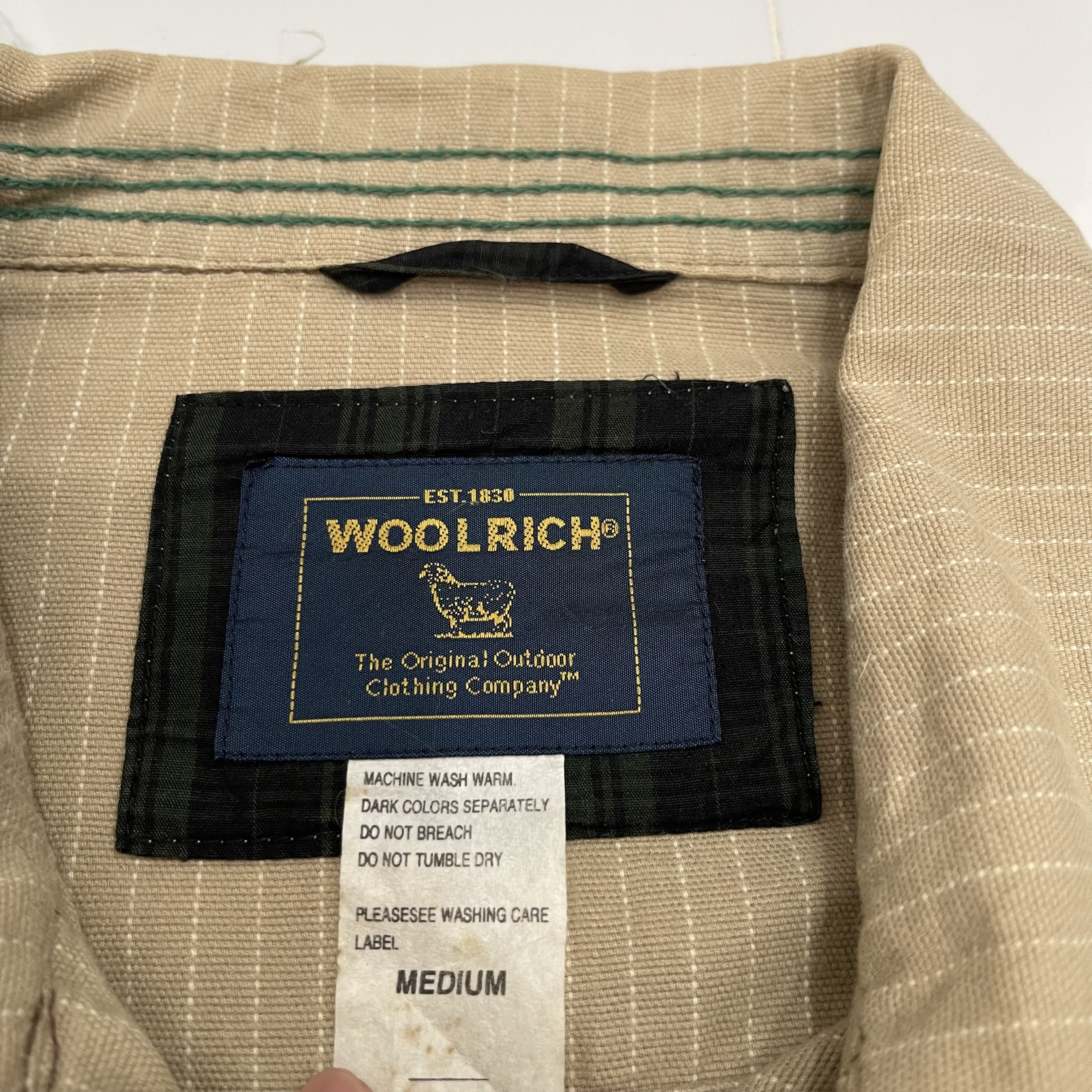 Woolrich Woolen Mills Woolrich Stripe Khaki Jacket Size US M / EU 48-50 / 2 - 5 Thumbnail