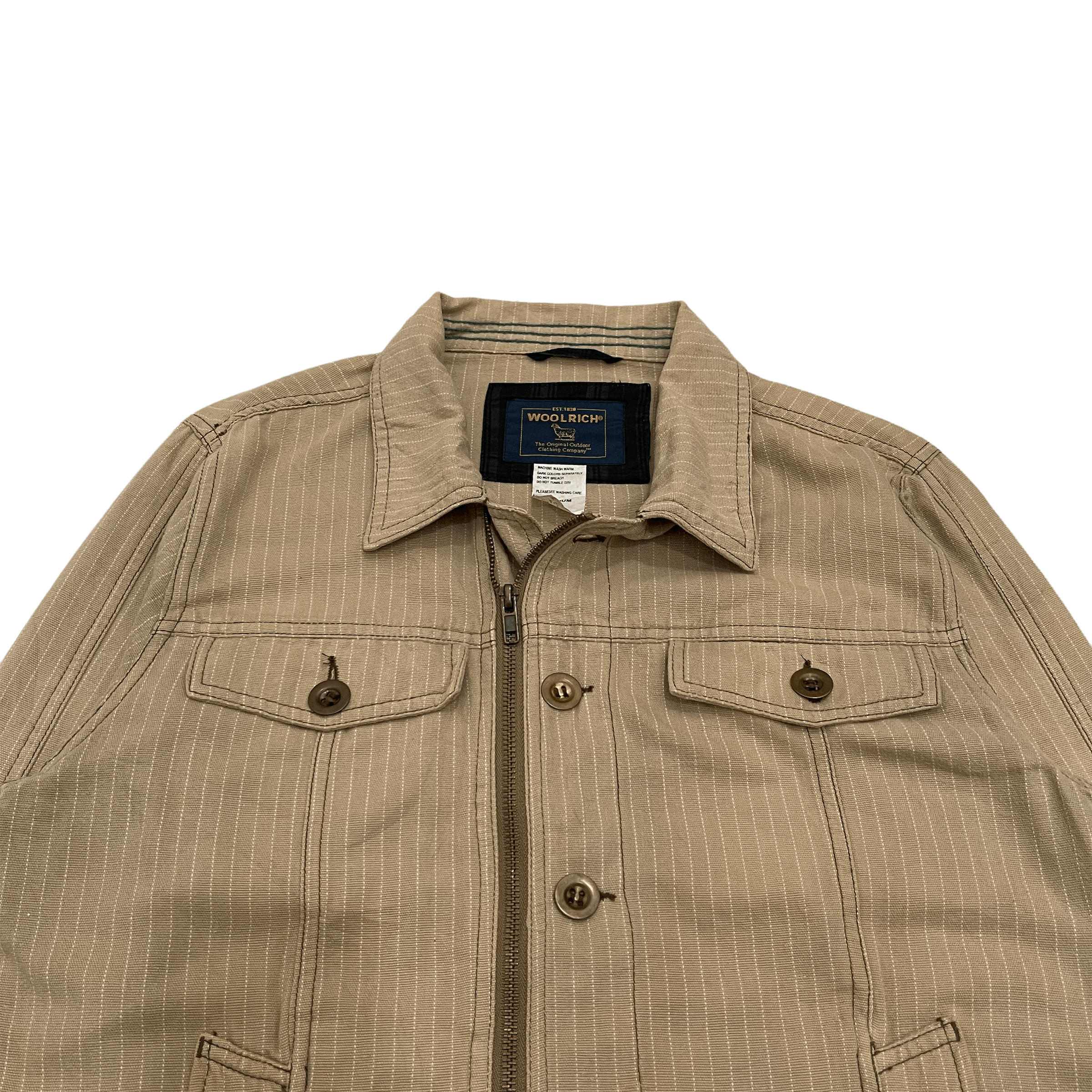 Woolrich Woolen Mills Woolrich Stripe Khaki Jacket Size US M / EU 48-50 / 2 - 3 Thumbnail