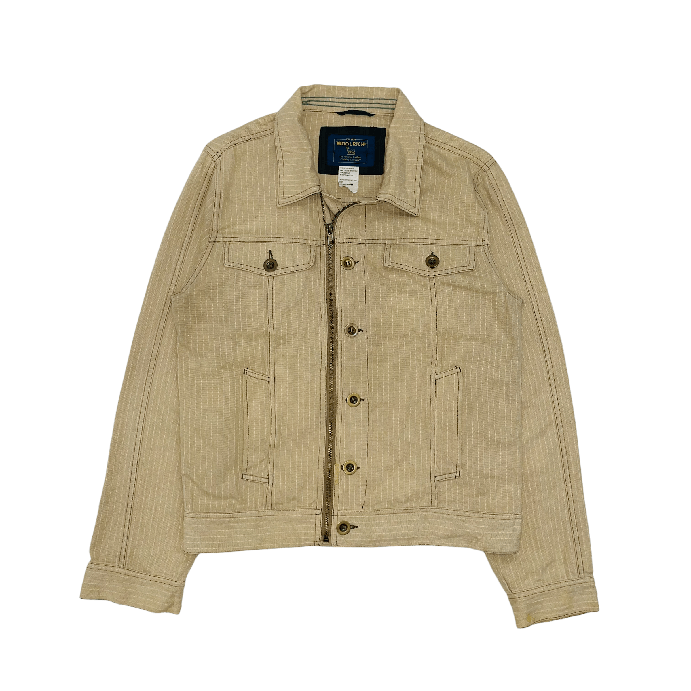 Woolrich Woolen Mills Woolrich Stripe Khaki Jacket Size US M / EU 48-50 / 2 - 1 Thumbnail