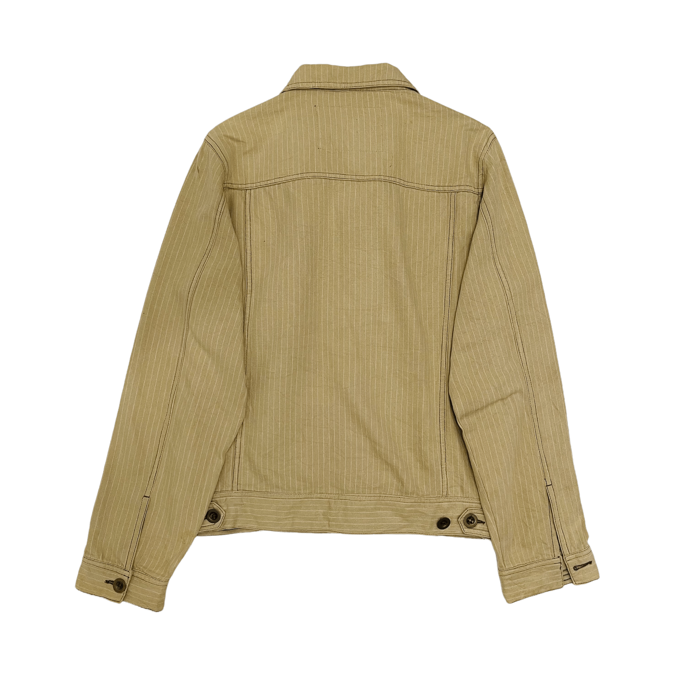 Woolrich Woolen Mills Woolrich Stripe Khaki Jacket Size US M / EU 48-50 / 2 - 2 Thumbnail