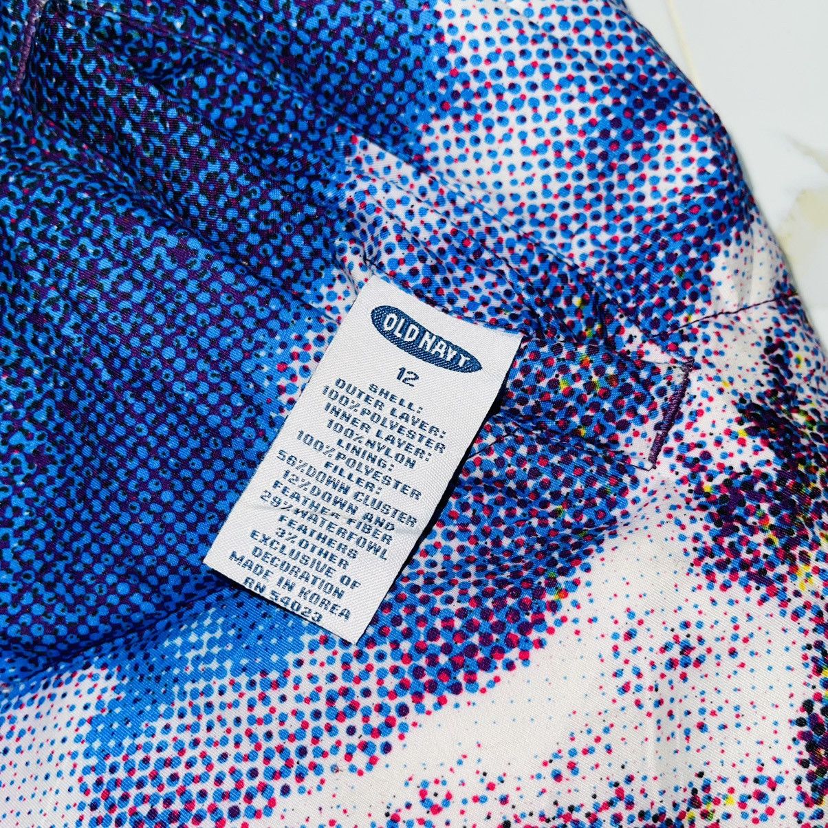 Old Navy Surfing Puffer Down Full Print Vest Size US M / EU 48-50 / 2 - 5 Thumbnail