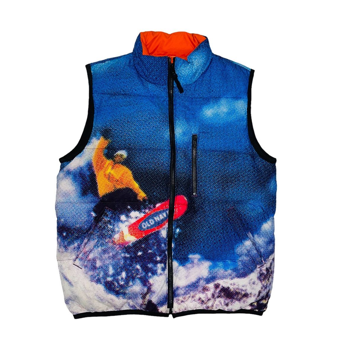 Old Navy Surfing Puffer Down Full Print Vest Size US M / EU 48-50 / 2 - 1 Thumbnail