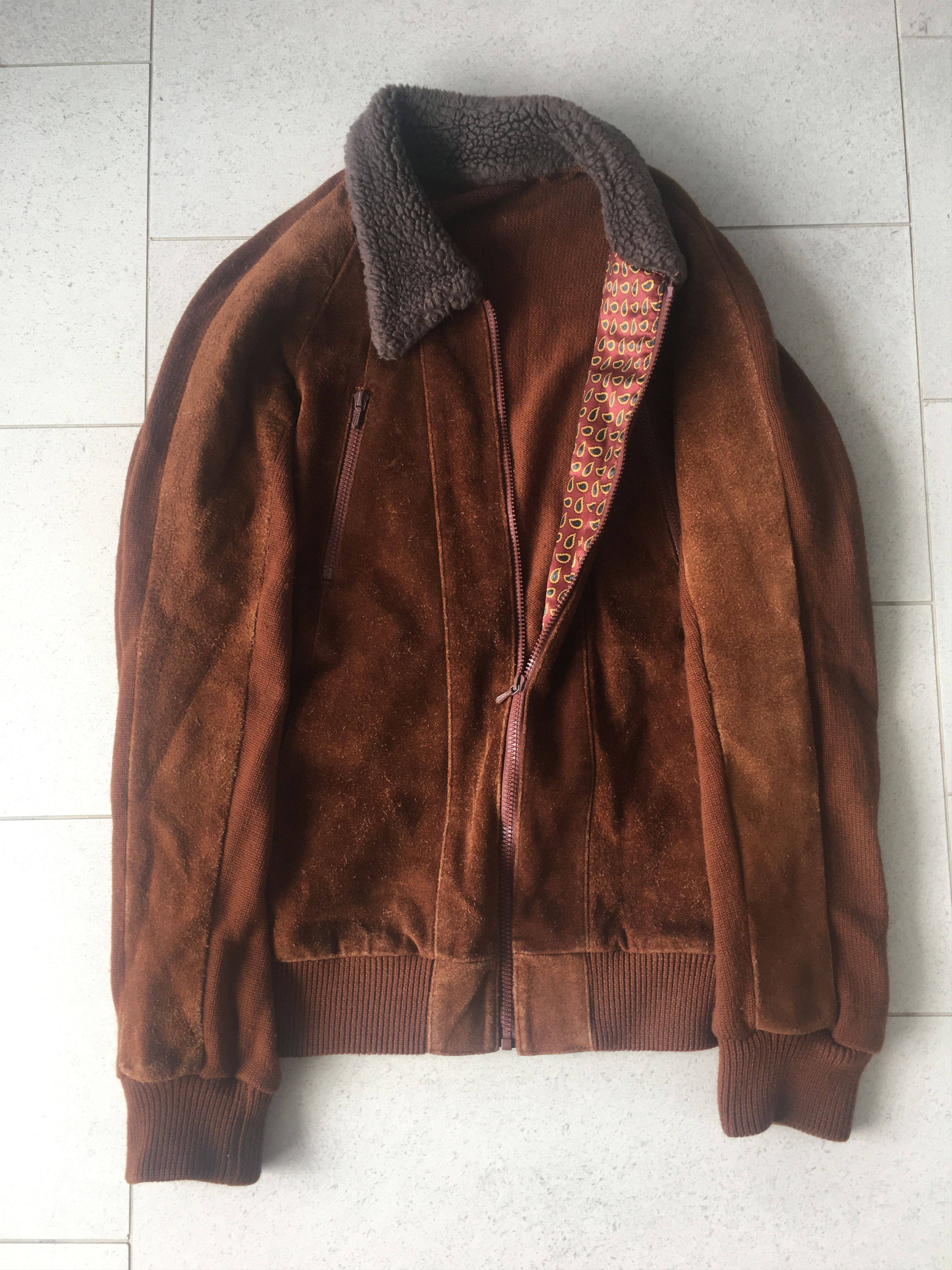 Number (N)ine Number (N)ine A/W 2003 Suede Bomber Jacket Size US L / EU 52-54 / 3 - 3 Thumbnail