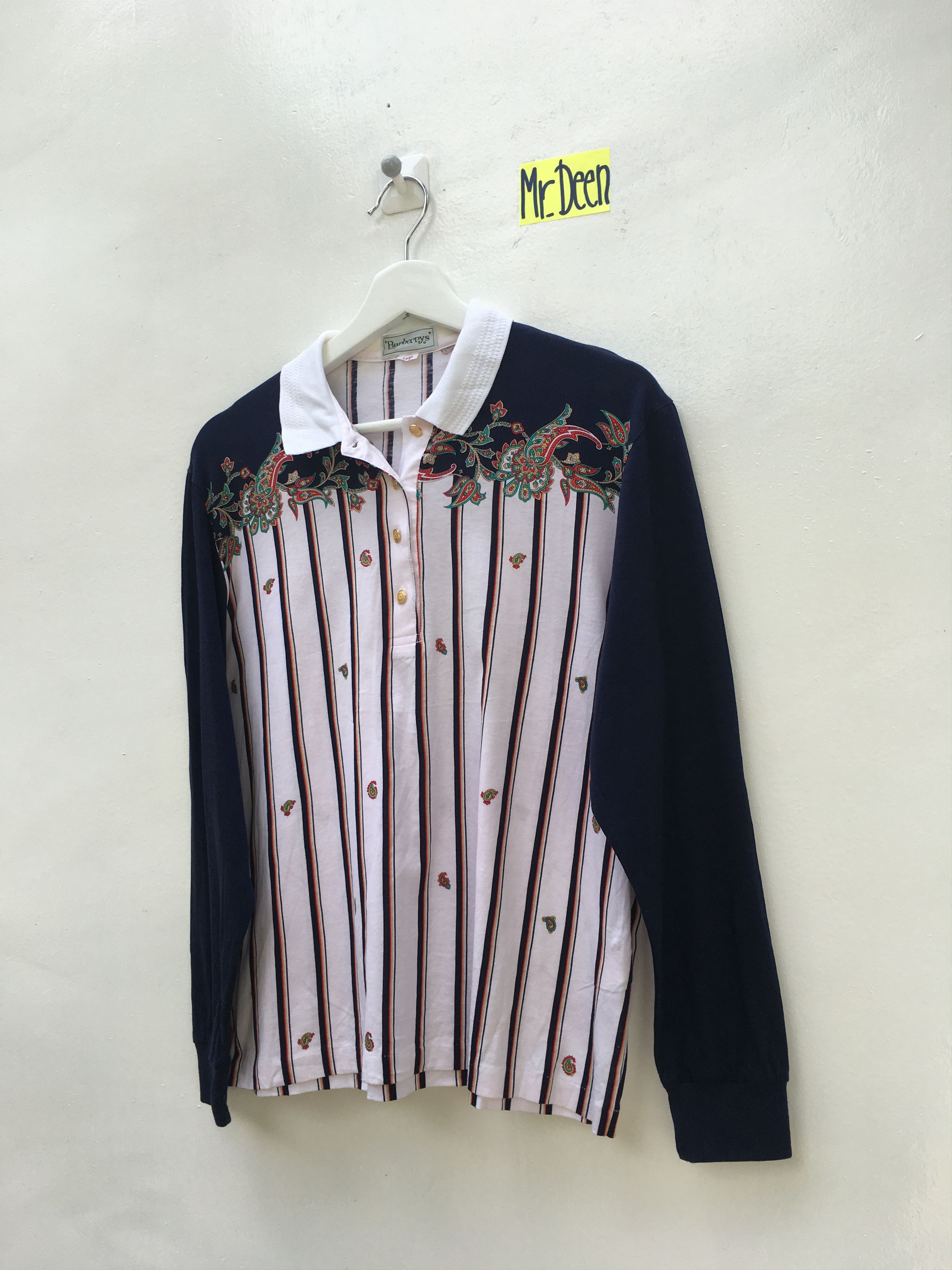 Burberry Vintage 90s Burberry Exclusive Long sleeve Shirt Size US L / EU 52-54 / 3 - 4 Thumbnail