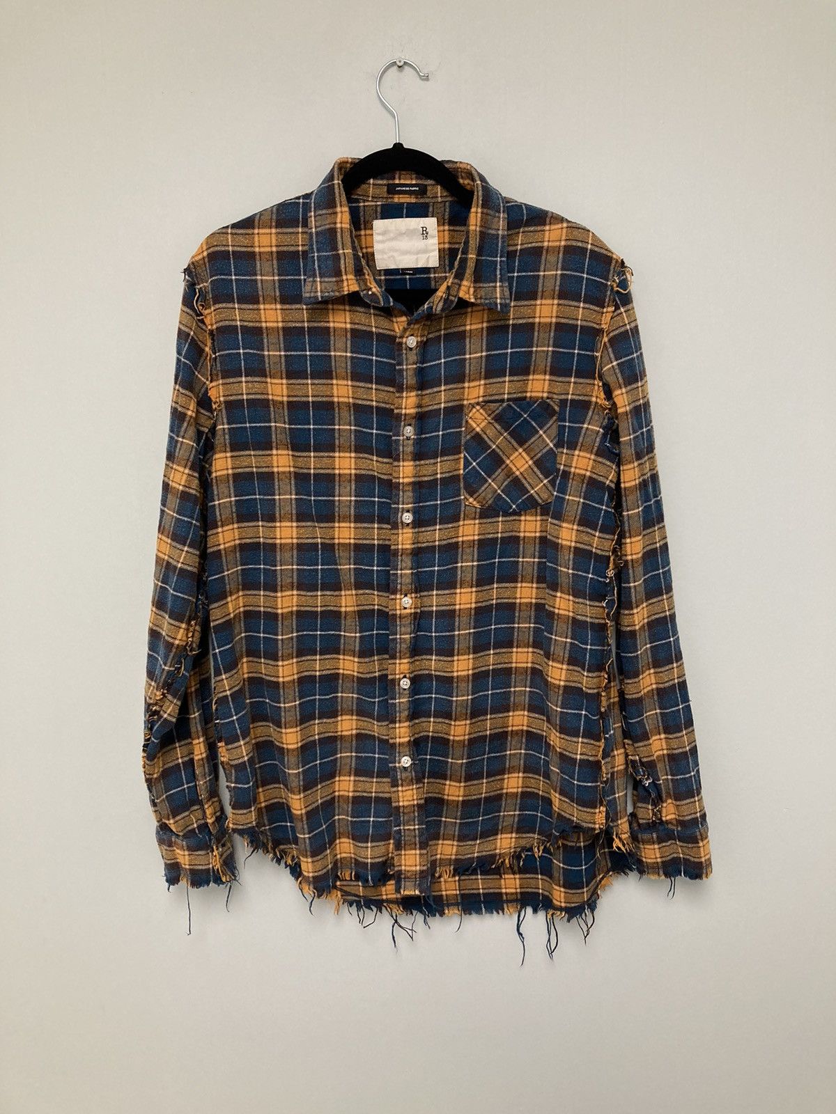 R13 Shredded seam shirt large Size US L / EU 52-54 / 3 - 1 Thumbnail