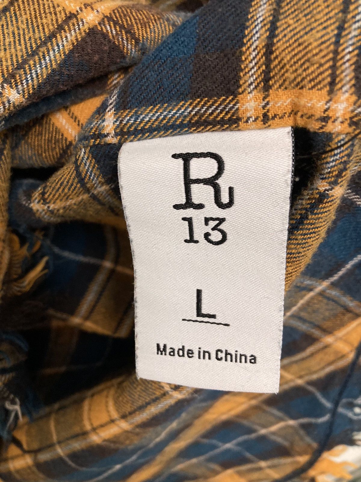 R13 Shredded seam shirt large Size US L / EU 52-54 / 3 - 4 Thumbnail