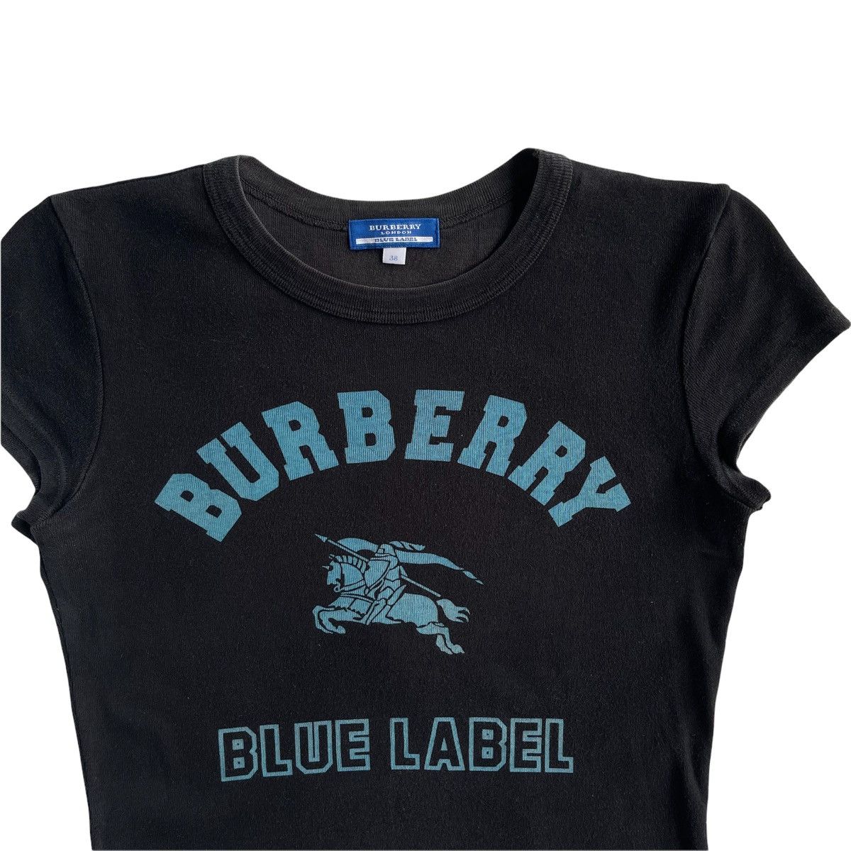 Burberry × Burberry Prorsum × Vintage Burberry Blue Label Block Font Shirt Size S / US 4 / IT 40 - 2 Thumbnail