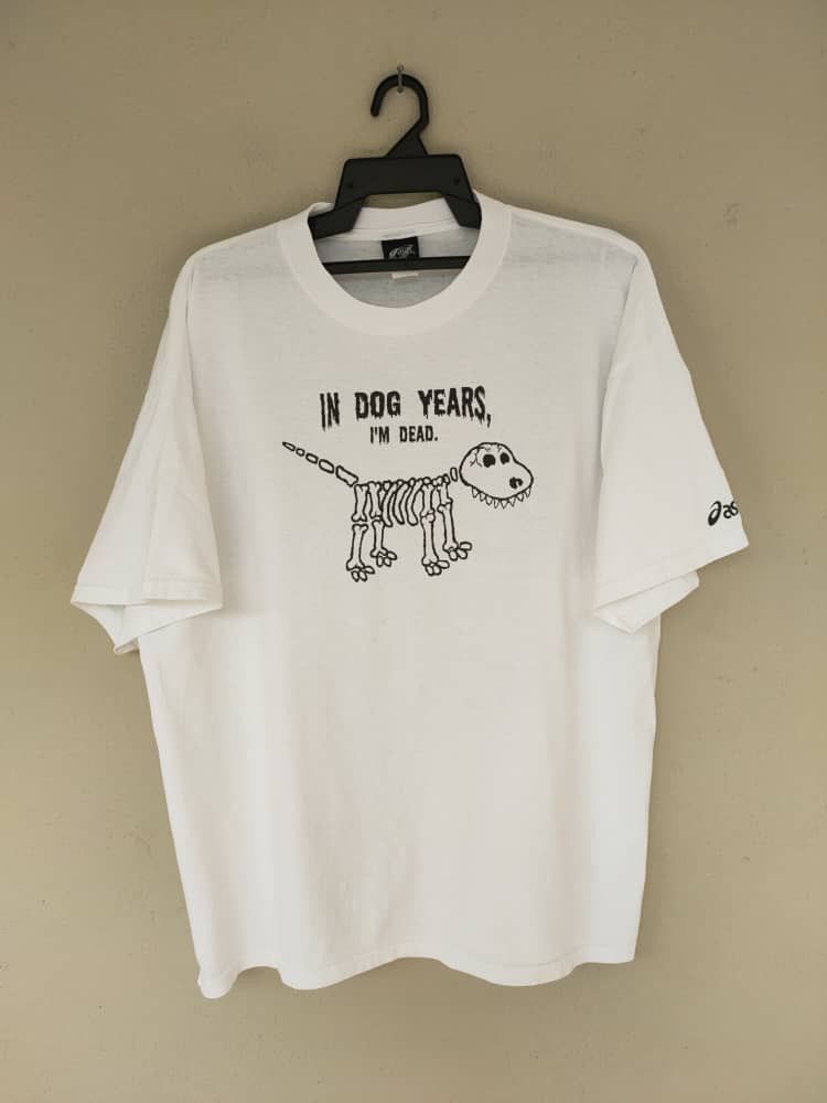 Vintage Humor Asics T Made In USA