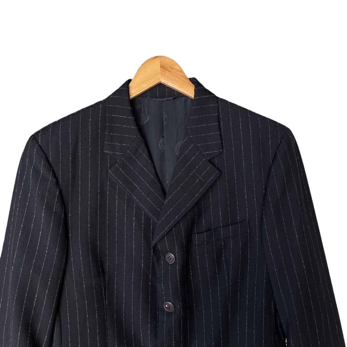 Gianni Valentino × Versace × Versus Versace Versus Gianni Versace Italy Striped Blazer Size US L / EU 52-54 / 3 - 2 Thumbnail